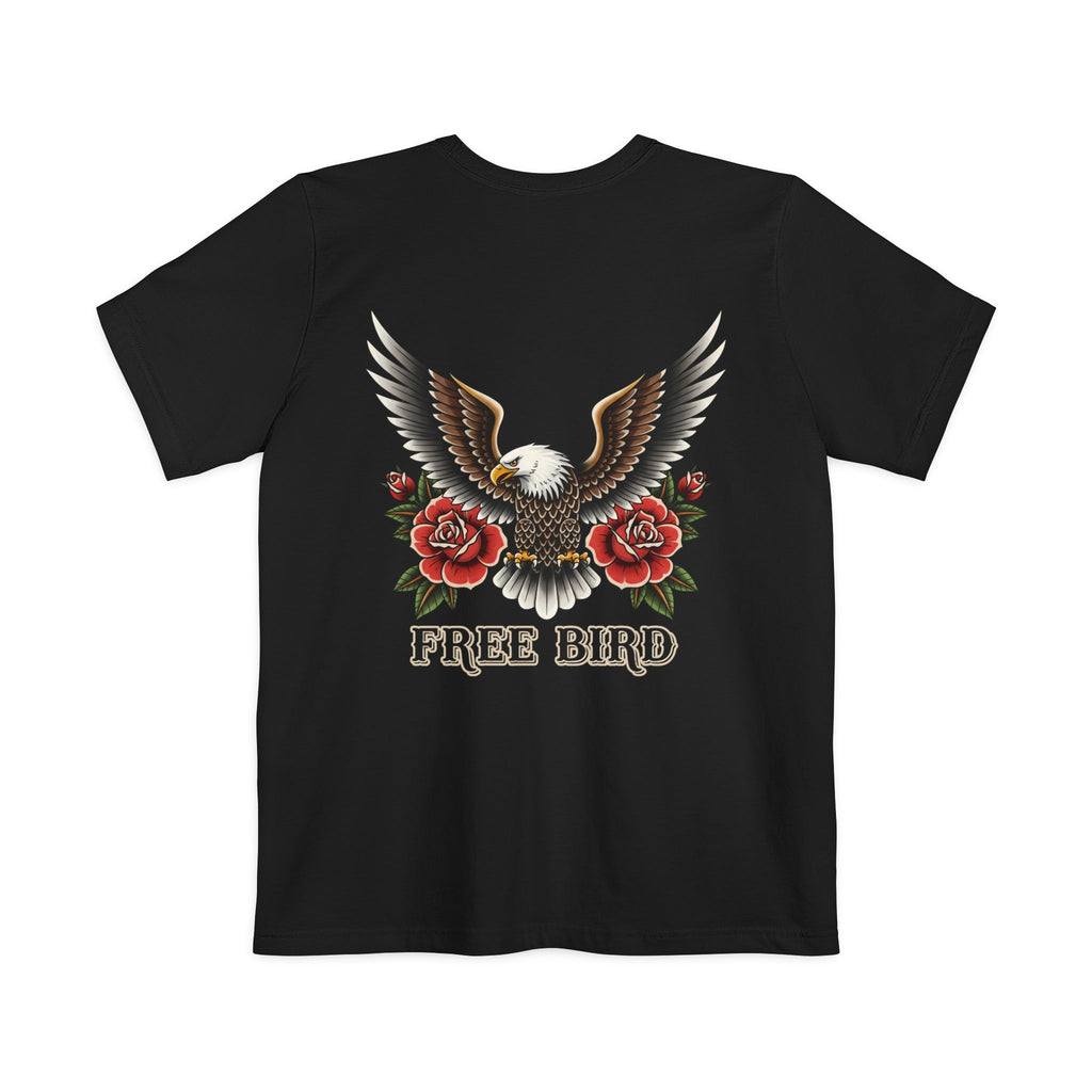 Free Bird Eagle Pocket T-Shirt — Vintage Rose Motorcycle Tee