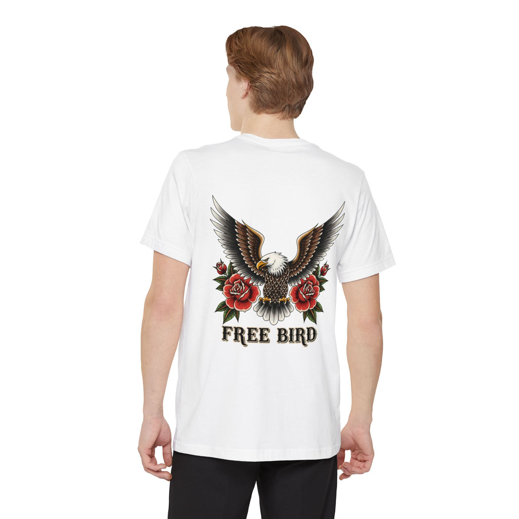 Free Bird Eagle Pocket T-Shirt — Vintage Rose Motorcycle Tee