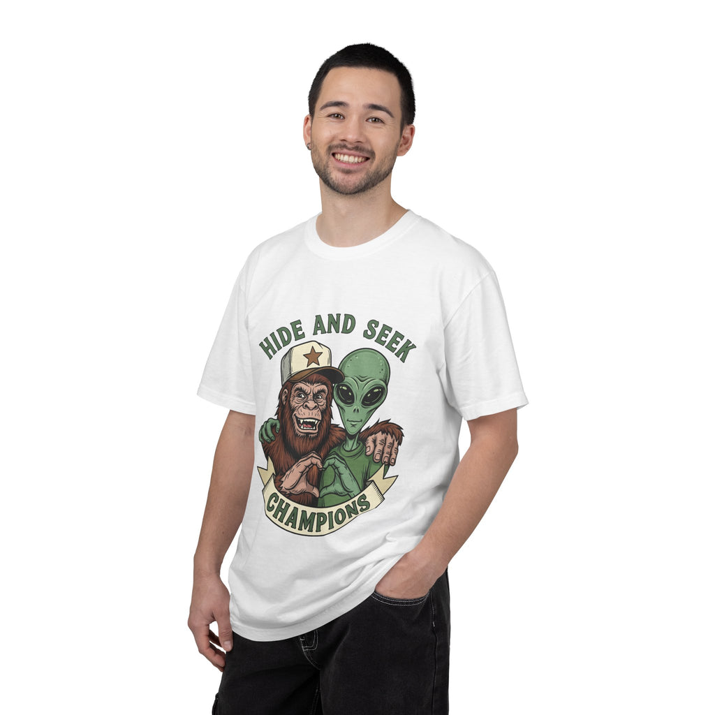 Hide and Seek Champions T-Shirt — Alien & Ape Graphic Tee