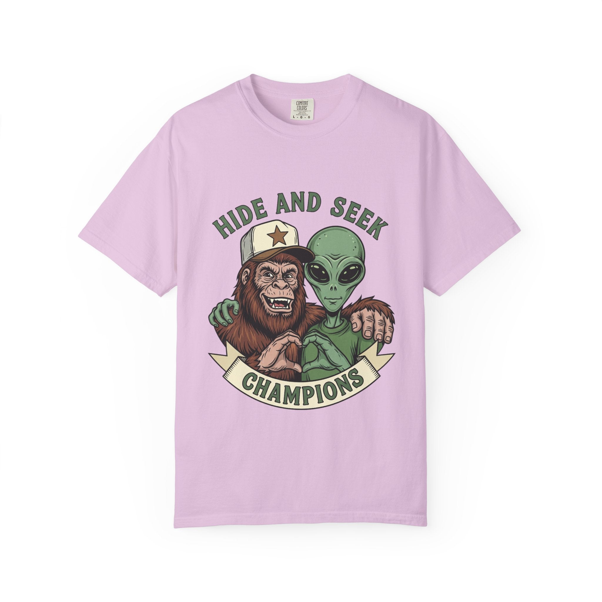 Hide and Seek Champions T-Shirt — Alien & Ape Graphic Tee