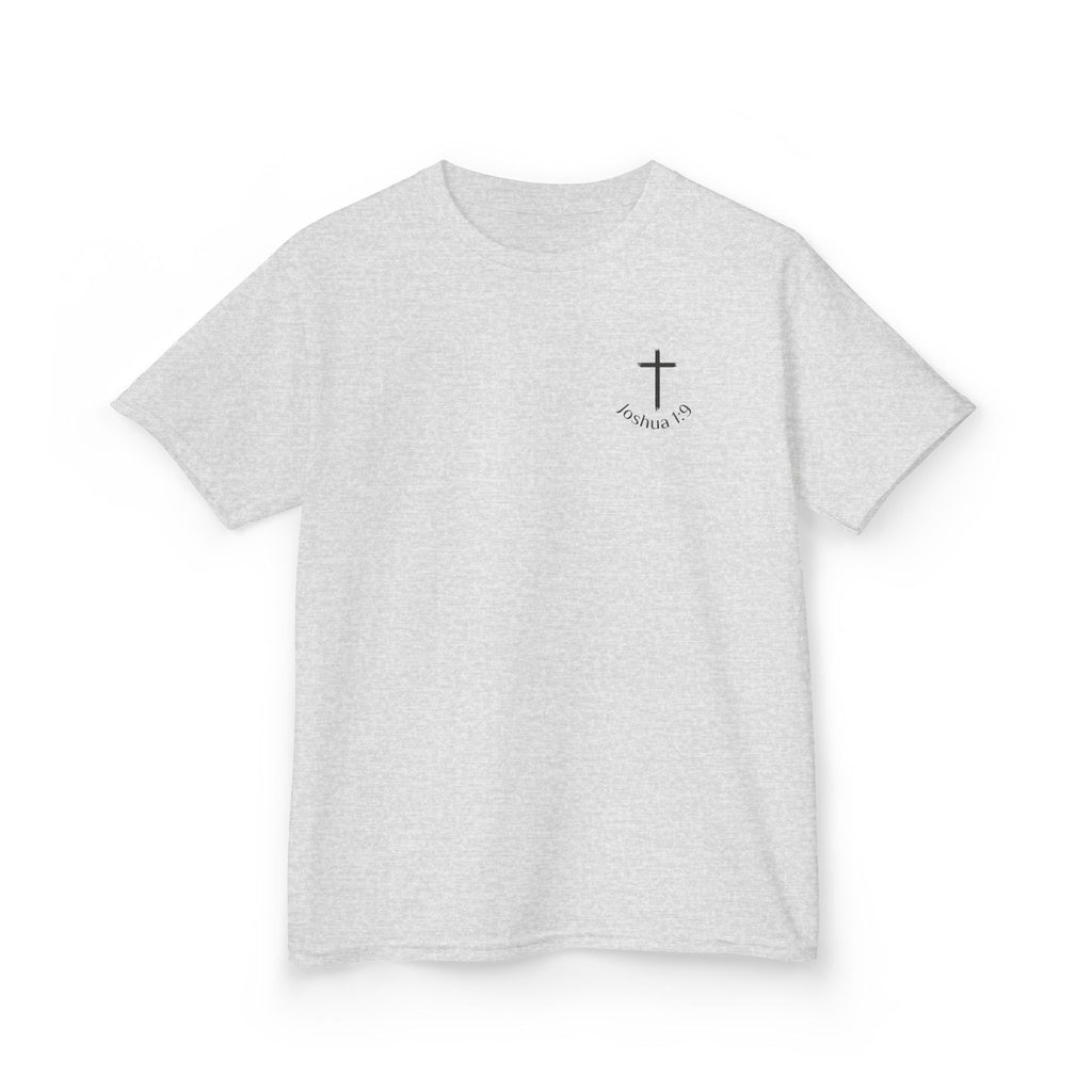 Be Strong & Courageous — Small Cross Chest Design