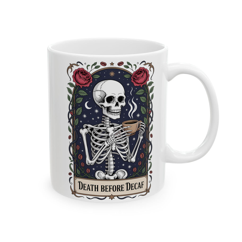 Death before Decaf Coffee Mug