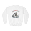 Youth — 'Stay Positive' Shark Graphic Crewneck