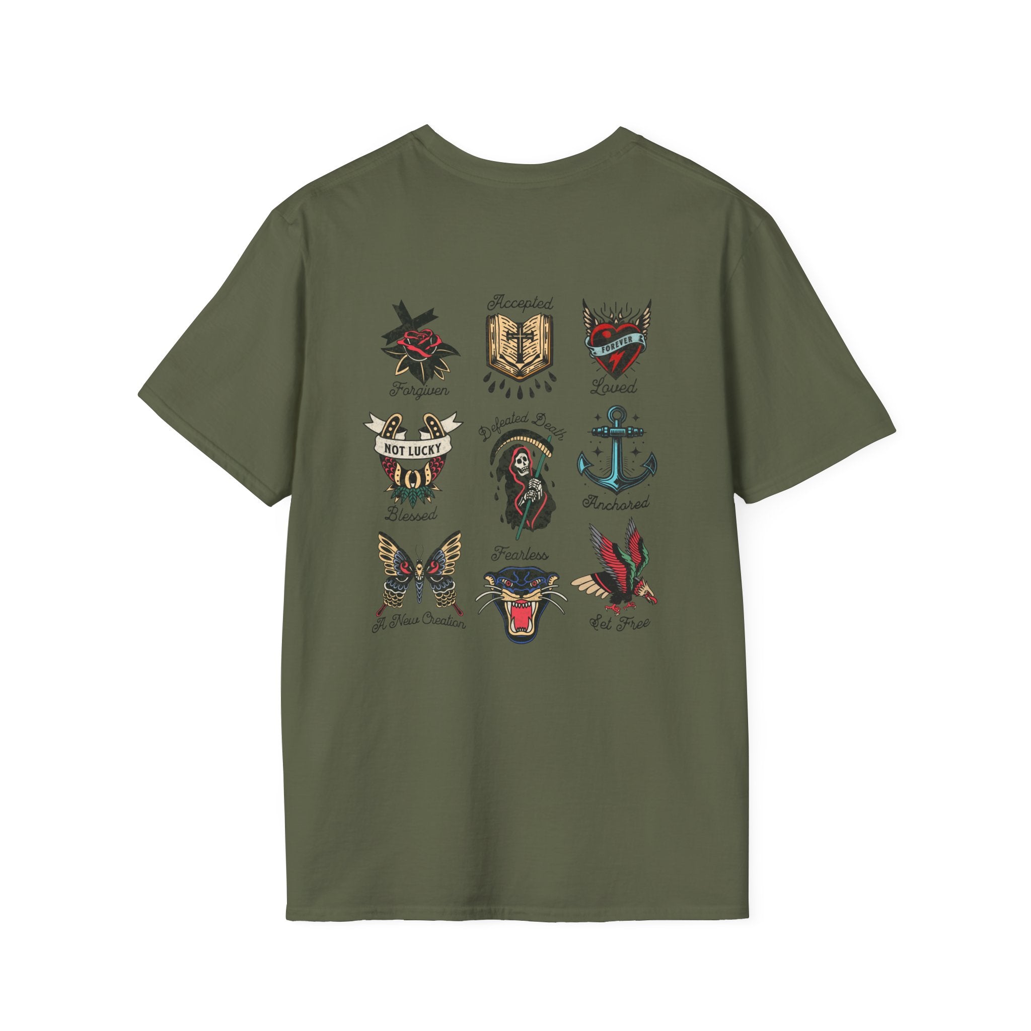 Religious Crest Graphic T-Shirt